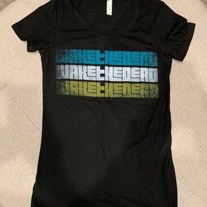 Black graphic T-shirt